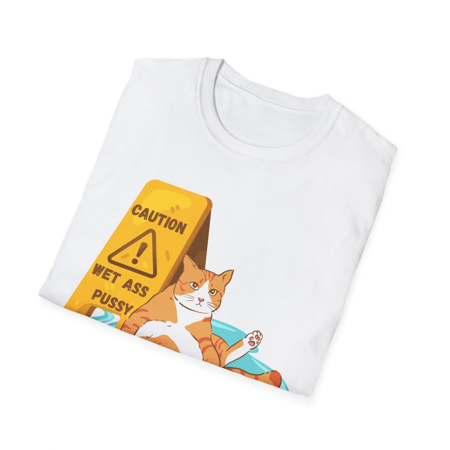 Caution Wet Ass Pussy T-Shirt, Funny Cat Tee, Unisex Humor Shirt, Gift for Cat Lovers, Cute Tee for Friends